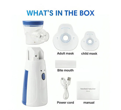 Portable Mesh Nebulizer for Kids & Adults – Silent, USB Rechargeable Handheld Nebulizer